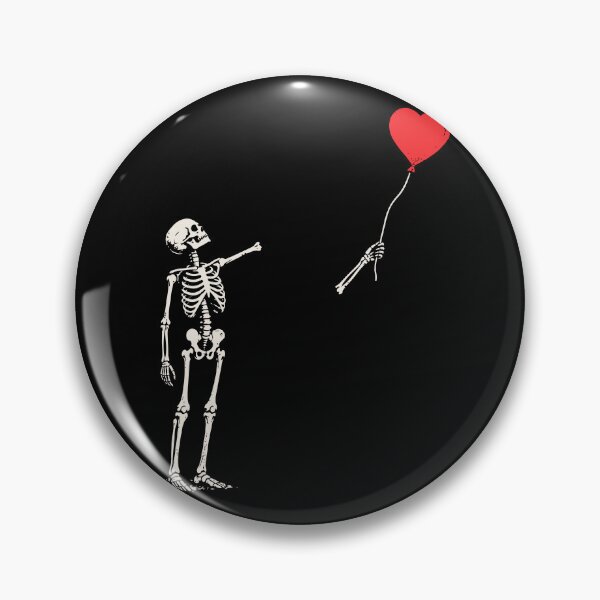 Item preview, Skeleton Red Balloon Halloween Costume Outfit Funny Banksy Parody designed and sold by w1ckerman.