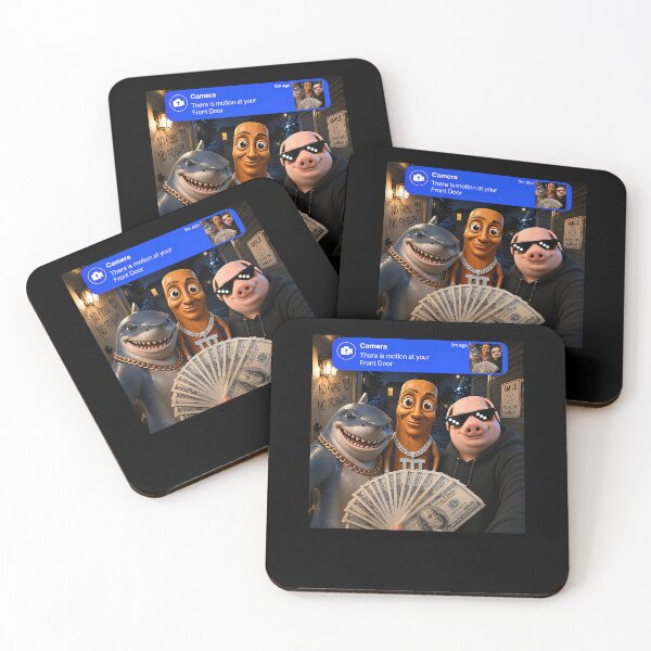 Item preview, There is Motion At Your Front Door Tung Sahur John Pork Shark Meme designed and sold by charoen-design.