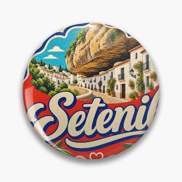 Item preview, Setenil Spain Travel Souvenir Painted Mediterranean Sign designed and sold by VisualArtsOasis.