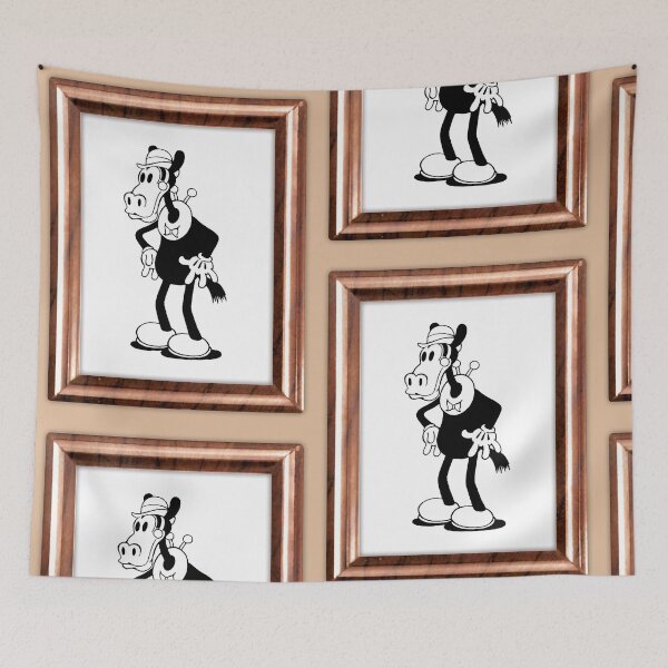 Item preview, Vintage 1920s Black and White Horse Character - Retro Rubber Hose Animation Art designed and sold by Billy Morfo™.