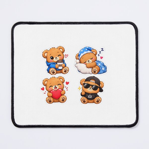 Item preview, Cute Faces Teddy Bear Sticker designed and sold by Amanverma321.