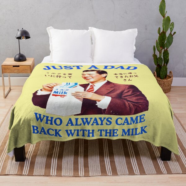 Item preview, Funny Dad, Just a Dad Who Always Came Back with the Milk, Father's Day Gift, Retro Japanese Dad Joke designed and sold by kyvua-artist.