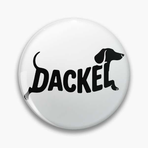 Item preview, Dackel – Dog Silhouette Lettering Design designed and sold by LoFizzy.