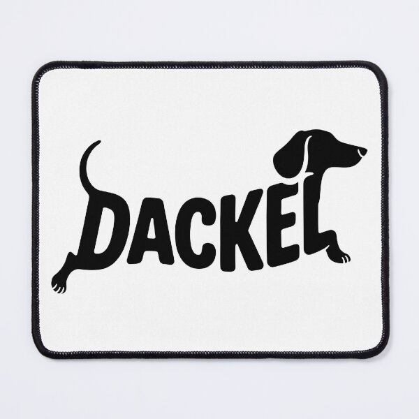 Item preview, Dackel – Dog Silhouette Lettering Design designed and sold by LoFizzy.