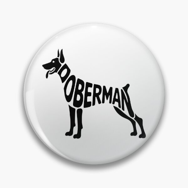 Item preview, Dobermann – Dog Silhouette Lettering Design designed and sold by LoFizzy.