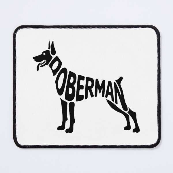 Item preview, Dobermann – Dog Silhouette Lettering Design designed and sold by LoFizzy.