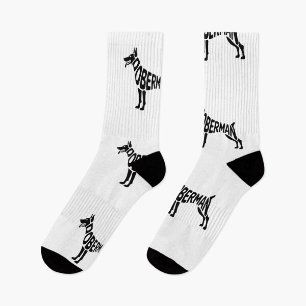 Item preview, Dobermann – Dog Silhouette Lettering Design designed and sold by LoFizzy.
