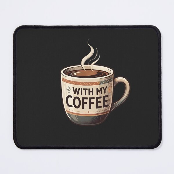 Item preview, With My Coffee Cute Aesthetic Ceramic Mug Retro Coffee Lover Gift Classic T-Shirt designed and sold by MCV-Designs.