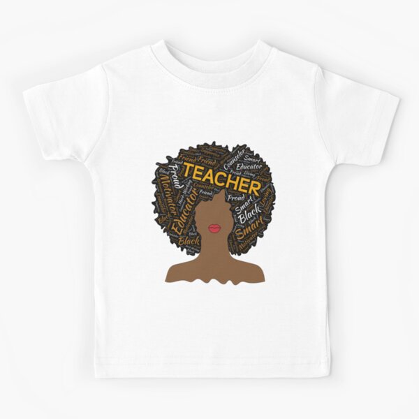 Natural Hair Afro T-Shirt For African American Teachers