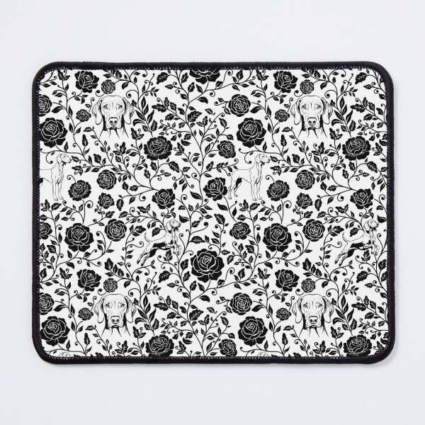Item preview, Weimaraner Floral Silhouette Botanical Art Black designed and sold by WildLakePatterns.