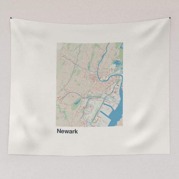 Item preview, Mapa minimalista de Newark designed and sold by MapsNerd.