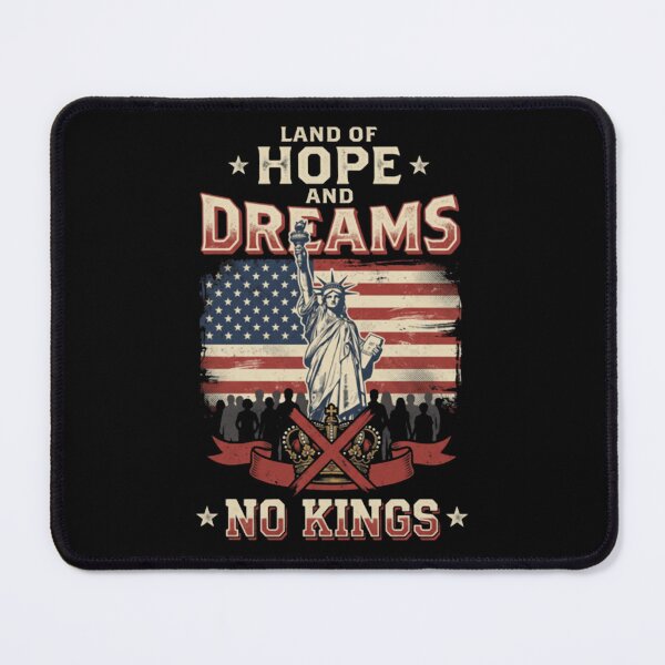 Item preview, Land Of Hope Dreams No Kings Anti Monarchy Patriotic designed and sold by lumiprintsart.