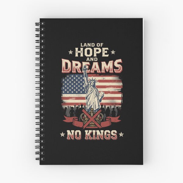 Item preview, Land Of Hope Dreams No Kings Anti Monarchy Patriotic designed and sold by lumiprintsart.