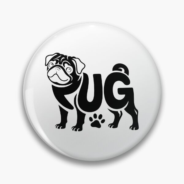 Item preview, Pug – Dog Silhouette Lettering Design designed and sold by LoFizzy.