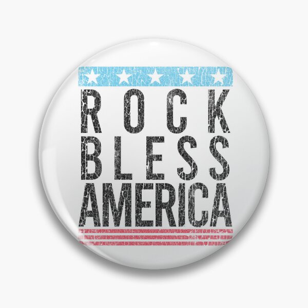 Artikelvorschau, Rock Bless America – Patriotische Grafik im Vintage-Stil entworfen und verkauft von The secret storage room.