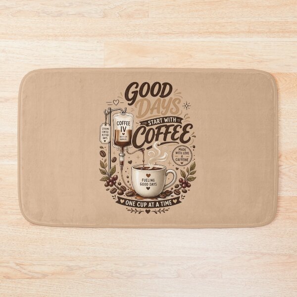 Item preview, Fueled by Coffee – Vintage Coffee Lover Quote designed and sold by aliyehc.
