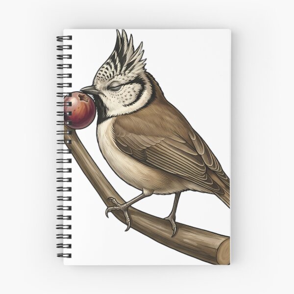 Item preview, Vintage Naturalist Crested Tit — Antique Woodland Bird Art designed and sold by Catch333.