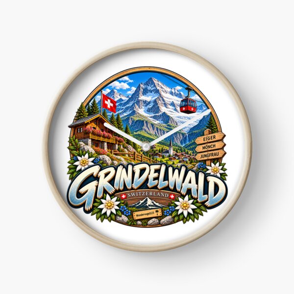 Artikelvorschau, Grindelwald Schweiz – Eiger Mönch Jungfrau & Schweizer Alpen entworfen und verkauft von Wandervogel123.