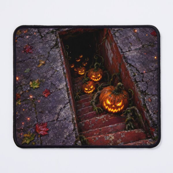 Item preview, Pumpkin Stairwell Invasion designed and sold by DrawingAndText.