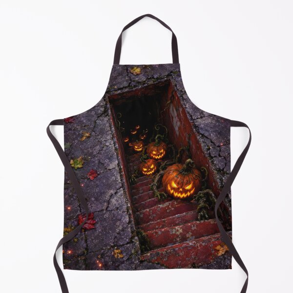 Item preview, Pumpkin Stairwell Invasion designed and sold by DrawingAndText.