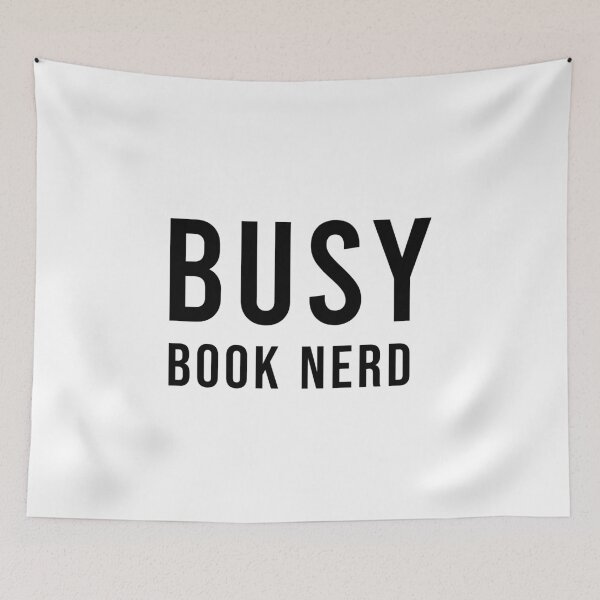 Item preview, BUSY BOOK NERD, Unique designed and sold by villacreativa.