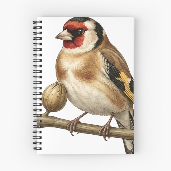 Item preview, Vintage Naturalist European Goldfinch — Antique Bird Plate designed and sold by Catch333.