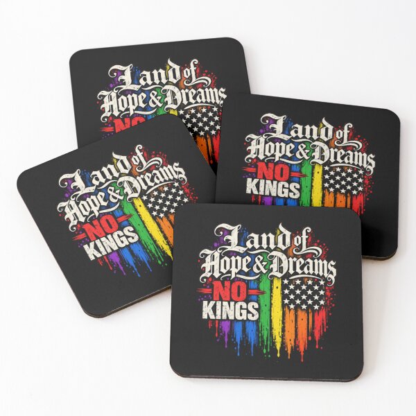 Item preview, Land Of Hope Dreams No Kings Anti Monarchy Patriotic designed and sold by lumiprintsart.