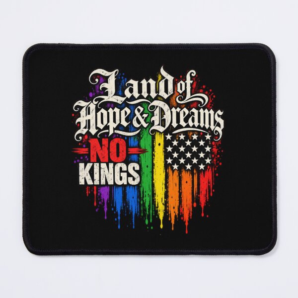 Item preview, Land Of Hope Dreams No Kings Anti Monarchy Patriotic designed and sold by lumiprintsart.