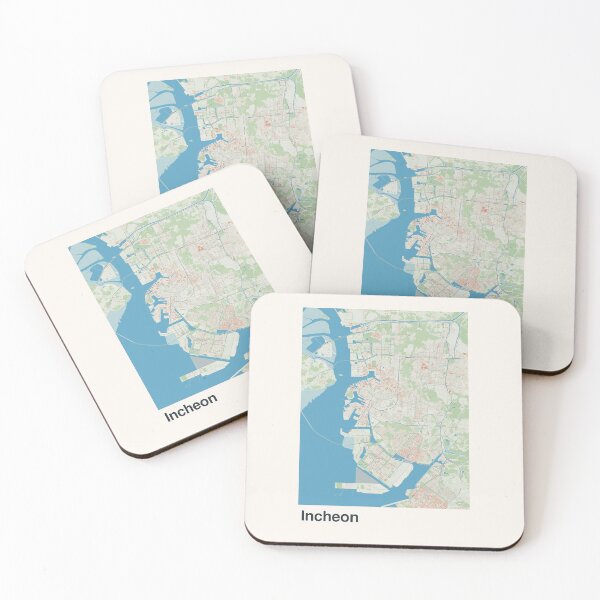 Item preview, Incheon Minimalistic Map Art designed and sold by MapsNerd.