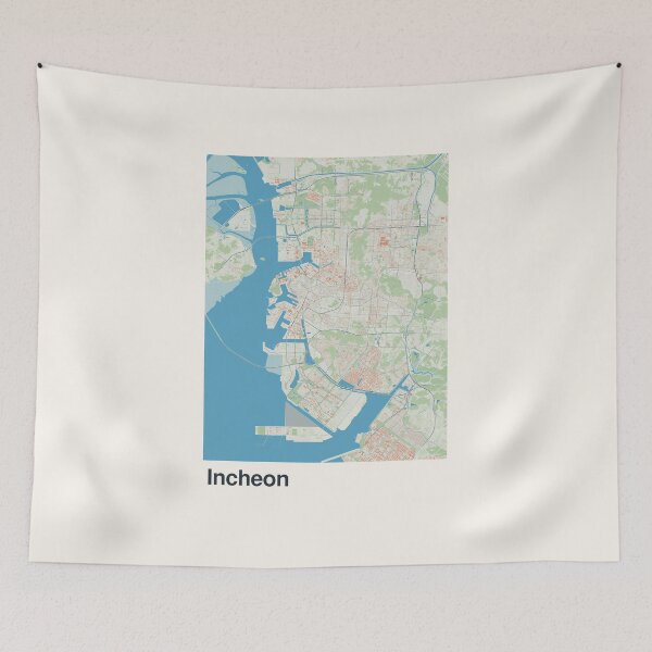 Item preview, Incheon Minimalistic Map Art designed and sold by MapsNerd.
