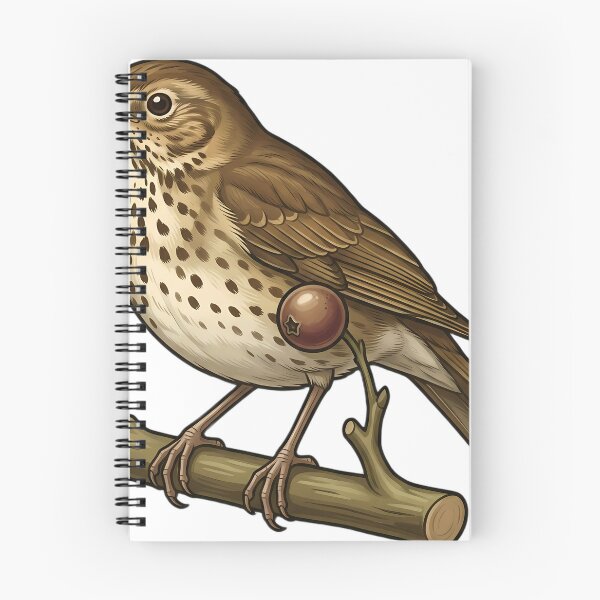 Item preview, Vintage Naturalist Song Thrush — Antique Woodland Bird Art designed and sold by Catch333.