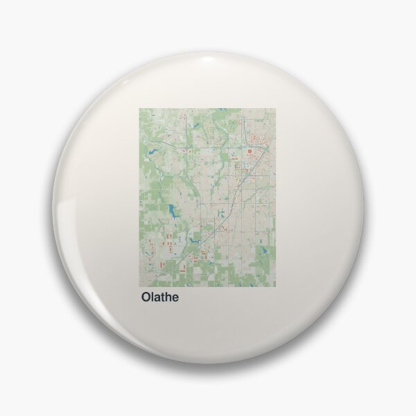 Aperçu de l'œuvre Carte minimaliste d'Olathe créée et vendue par MapsNerd.
