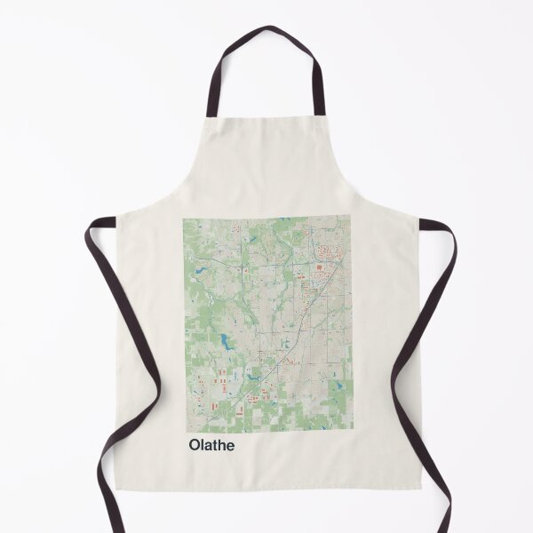 Aperçu de l'œuvre Carte minimaliste d'Olathe créée et vendue par MapsNerd.
