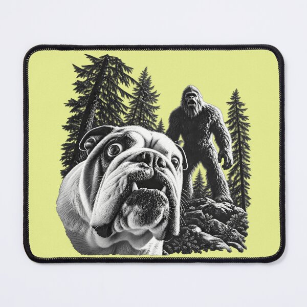Item preview, Funny English Bulldog Bigfoot Selfie Cryptid designed and sold by kyvua-artist.