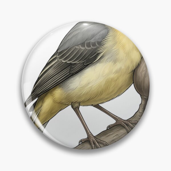 Item preview, Vintage Naturalist Grey Wagtail — Antique Songbird Art designed and sold by Catch333.