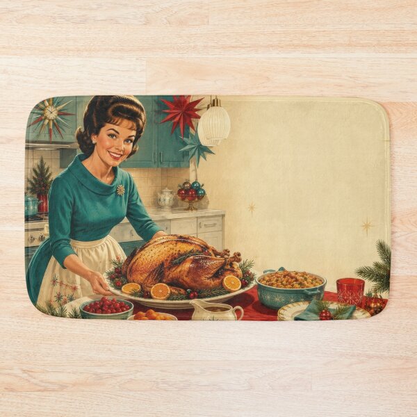 Item preview, Vintage Housewife Holiday Roast Turkey Cuisine Mid Century designed and sold by Mauswohn.