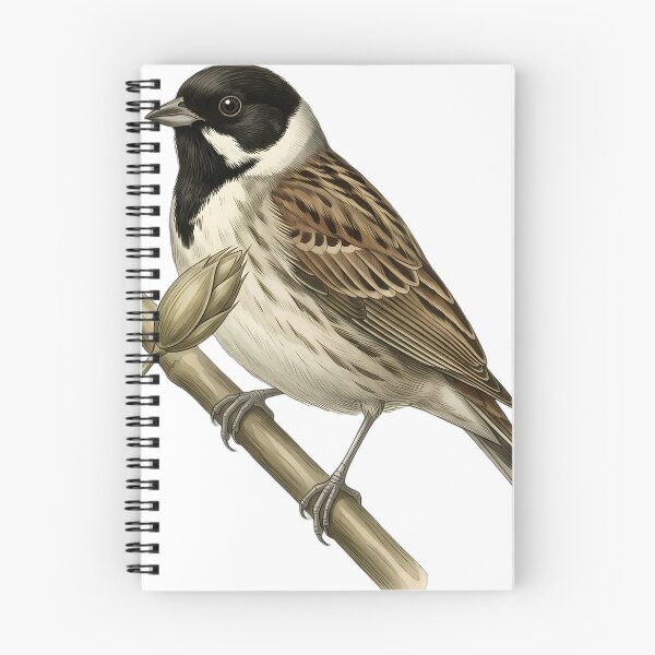 Item preview, Vintage Naturalist Reed Bunting — Antique Marsh Bird Art designed and sold by Catch333.