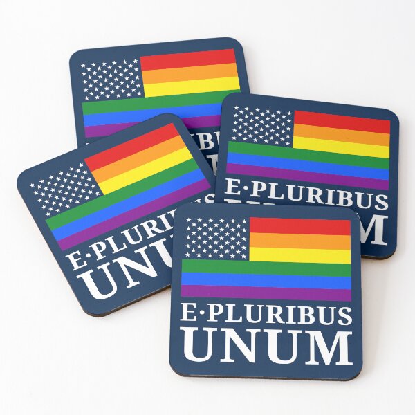 Item preview, Rainbow LGBTQ American Pride Diversity Flag Motto designed and sold by Digital Homestead.