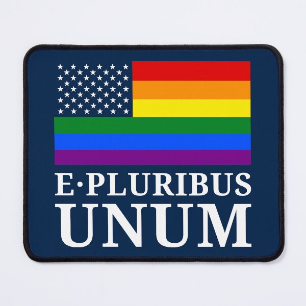 Item preview, Rainbow LGBTQ American Pride Diversity Flag Motto designed and sold by Digital Homestead.