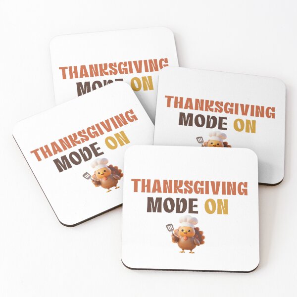 Item preview, THANKSGIVING MODE ON with chef turkey for thanksgiving day. designed and sold by ZANU creativity.