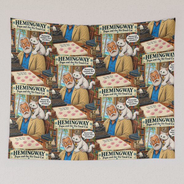 Item preview, Hemingway & the Six-Toed Cat – Chief Editor designed and sold by SammyMorry.