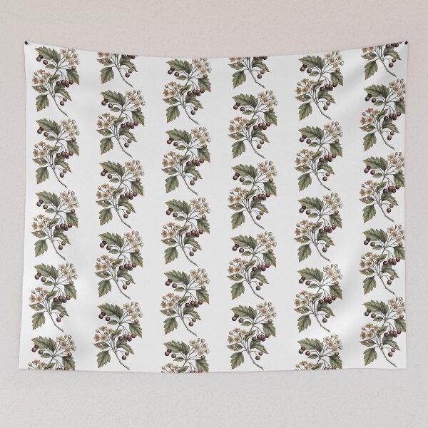 Item preview, Vintage Botanical Blossom and Berry Branch Cottagecore designed and sold by PrintivoraHub.