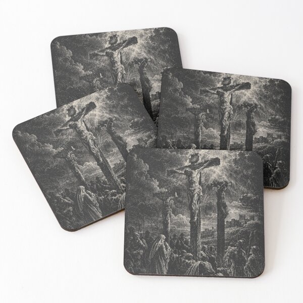 Item preview, Vintage Christian Crucifixion Engraving Jesus Christ designed and sold by DoNotBeAfraid.