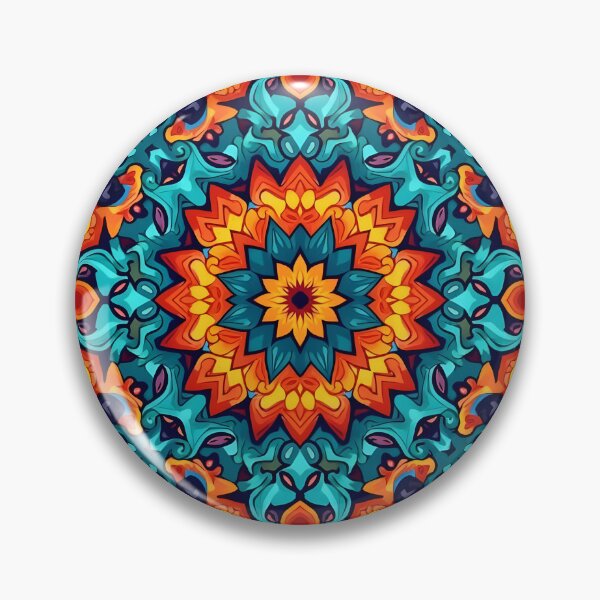 Item preview, Boho mandala with bright colors and symmetry designed and sold by pASob-dESIGN.
