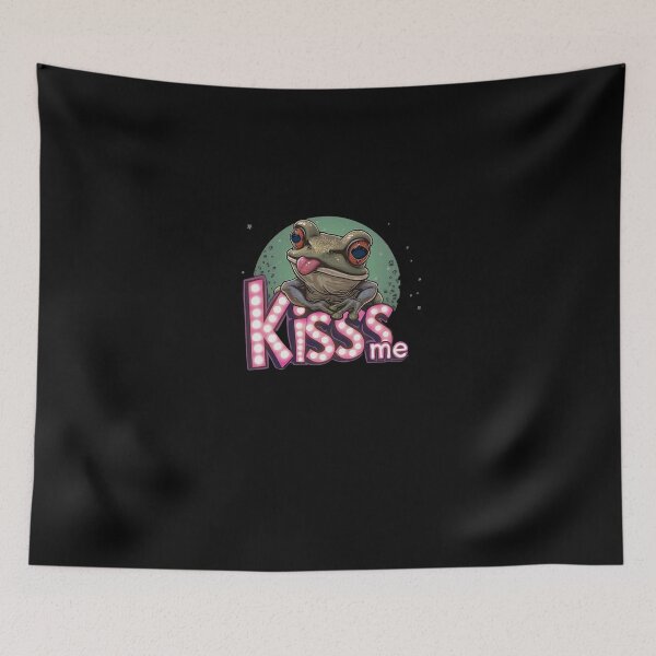 Item preview, Kiss Me Funny Frog Marquee Light designed and sold by Celikkaoja4.