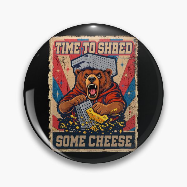 Item preview, Time To Shred Some Cheese Funny Grizzly Bear designed and sold by Ortigzitoun.