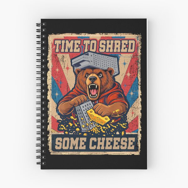 Item preview, Time To Shred Some Cheese Funny Grizzly Bear designed and sold by Ortigzitoun.