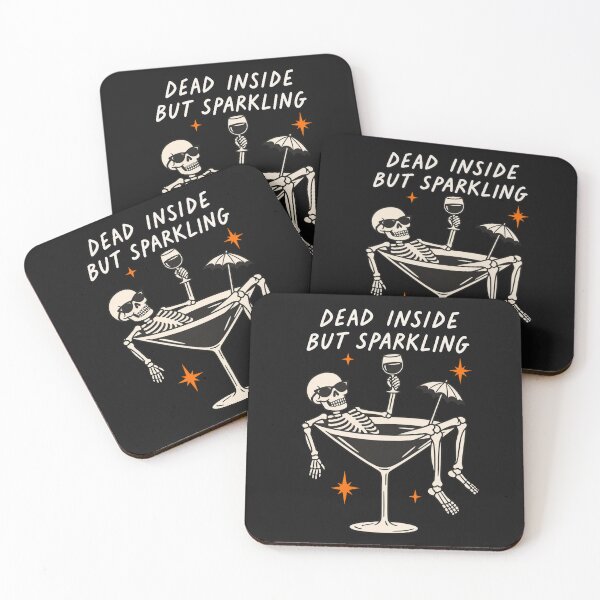 Item preview, Dead Inside But Sparkling Funny Skeleton designed and sold by Christina Sagala.