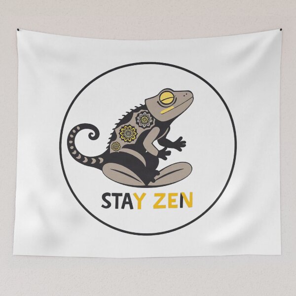 Item preview, Psychedelic Zen Chameleon Meditating designed and sold by Arc2020.