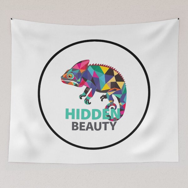 Item preview, Abstract Geometric Chameleon Minimalist Art designed and sold by Arc2020.